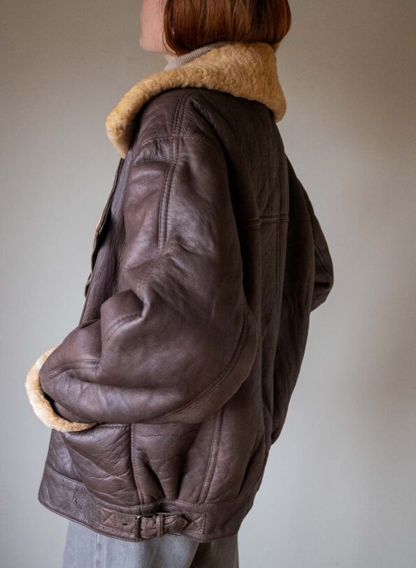 The vintage aviator lammy coat - Size up to 40 - Image 5