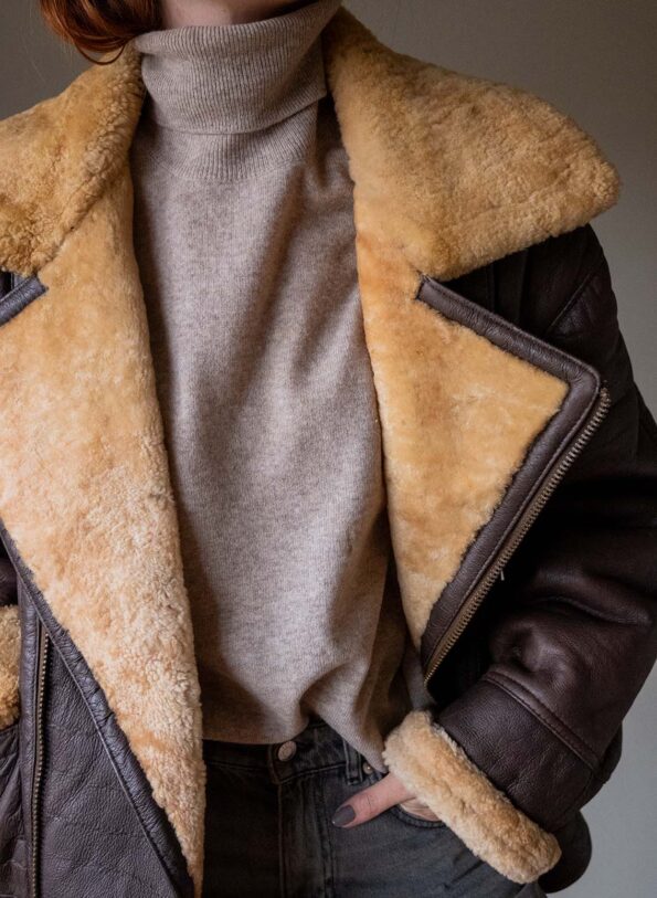 The vintage aviator lammy coat - Size up to 40 - Image 2