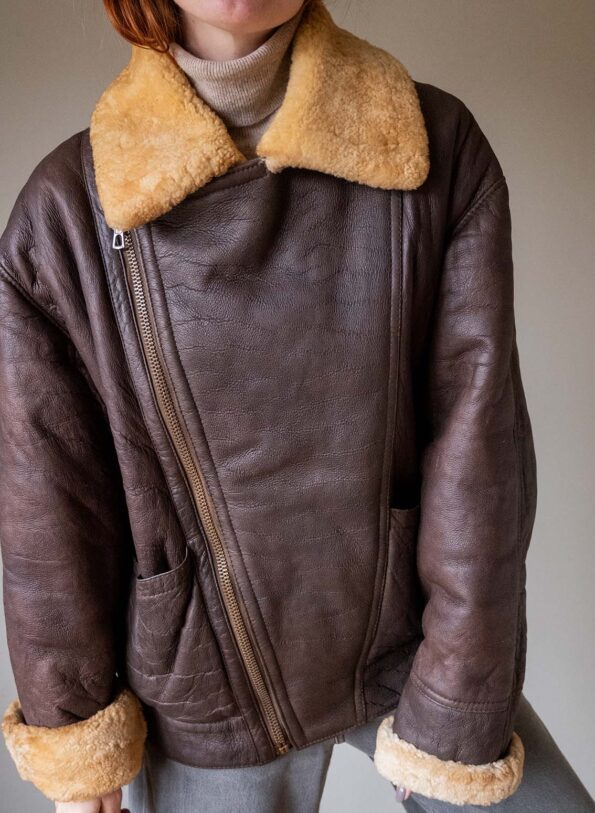 The vintage aviator lammy coat - Size up to 40 - Image 6