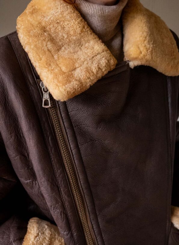 The vintage aviator lammy coat - Size up to 40 - Image 7