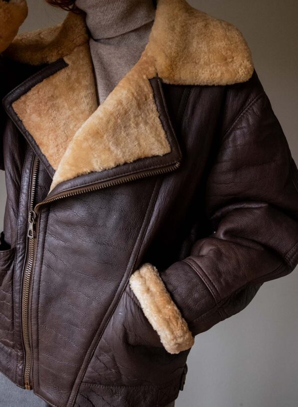 The vintage aviator lammy coat - Size up to 40 - Image 8