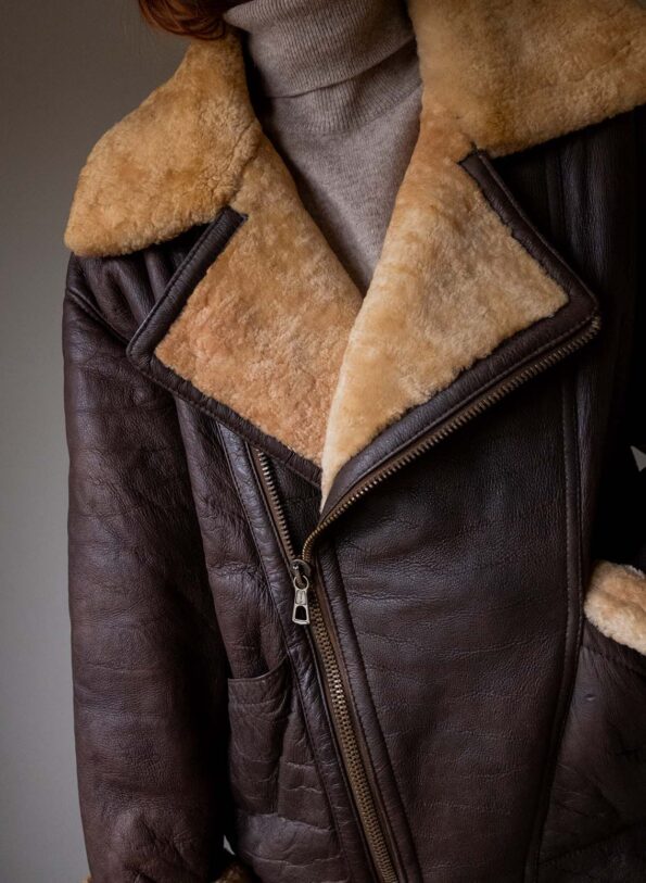The vintage aviator lammy coat - Size up to 40 - Image 9