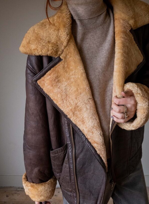 The vintage aviator lammy coat - Size up to 40 - Image 13