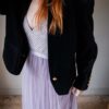 The black velour cropped blazer - Size up to 42 - Image 3