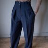 The navy blue tailored pant - Size up to XS - Image 5