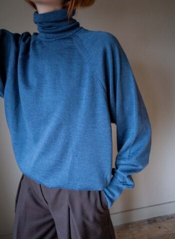 The steel blue turtle knit - Size up to 40