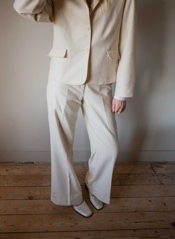 The off white wool SUIT - Size up to 36 - Image 6