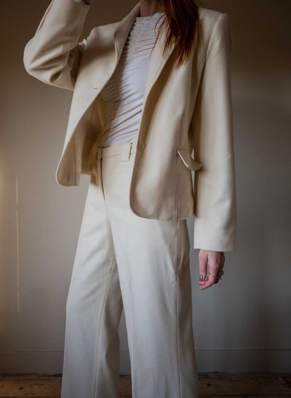The off white wool SUIT - Size up to 36 - Image 8