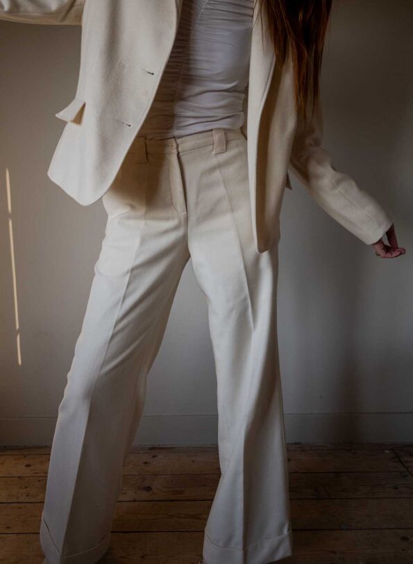 The off white wool SUIT - Size up to 36 - Image 10