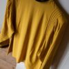 The ochre yellow 100% silk detailed blouse - size up to 38