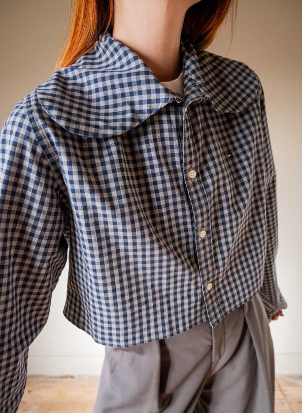 Andpause upcycled: The Cropped collar blouse - Image 6
