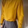 The ochre yellow 100% silk detailed blouse - size up to 38 - Image 7