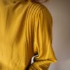 The ochre yellow 100% silk detailed blouse - size up to 38 - Image 9