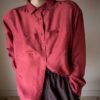 The raspberry 100% silk blouse - Size up to 42 - Image 3