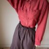 The raspberry 100% silk blouse - Size up to 42 - Image 5
