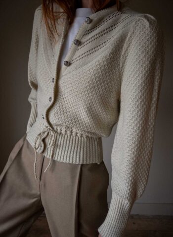 The woolen ajour knit - Size up to 36