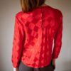 The diamond weave 100% silk blouse - Size up to 38 - Image 5