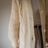 The hand knit long aran like cable cardigan - Size up to 40 - Image 8
