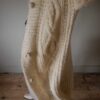 The hand knit long aran like cable cardigan - Size up to 40 - Image 11