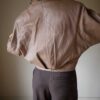 The cropped beige leather jacket - Size up to 38 - Image 4