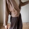 The cropped beige leather jacket - Size up to 38 - Image 5