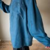 The petrol colored 100% silk shirt - Size up to 42 - Image 3