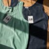 The 100% silk singlet set in mint and navy - Size up to 38 - Image 4