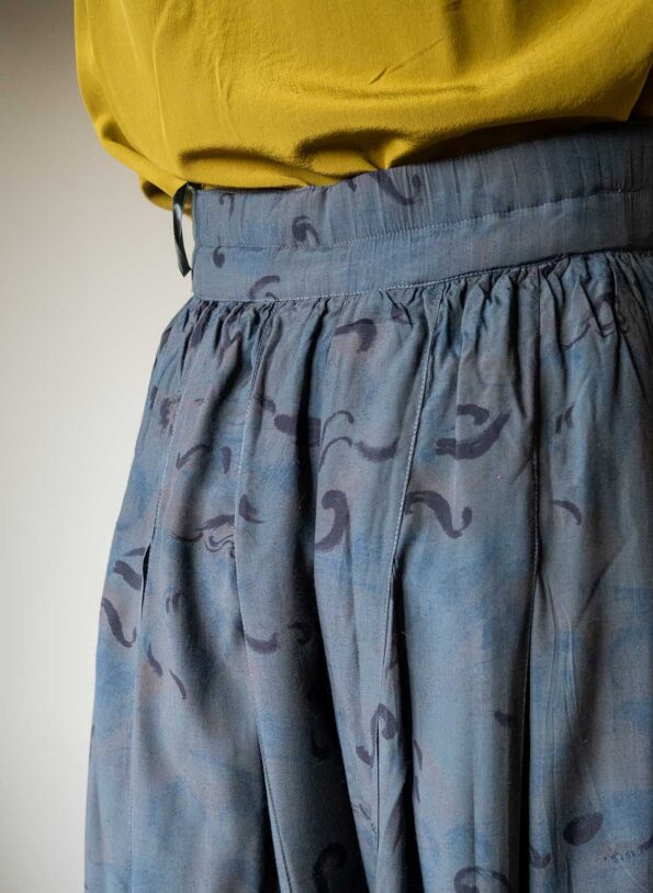The dark grey printed culotte - Size L / XL - Image 5