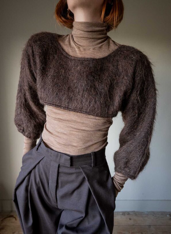 The cropped wool knit - Size up to M - Image 3