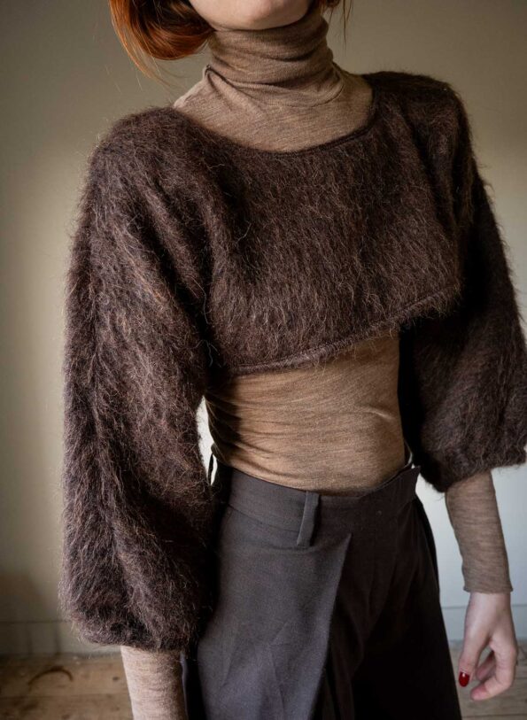 The cropped wool knit - Size up to M