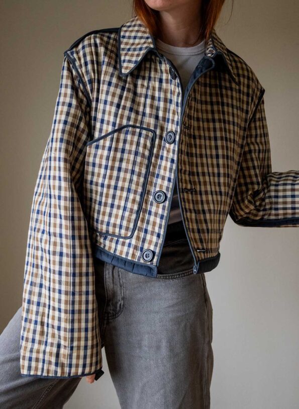 &II Upcycled: The cropped reversible jacket - Size up to 40 - Image 2