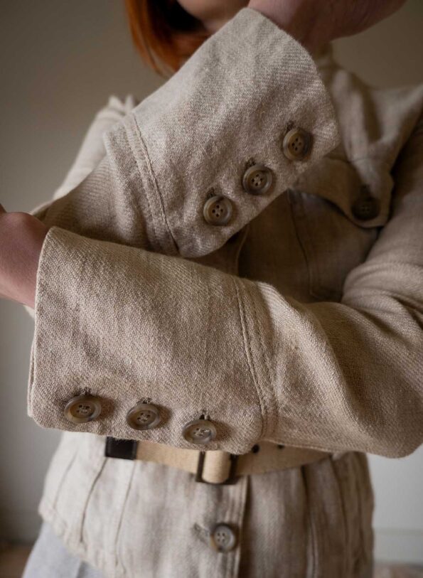 The 100% linen safari jacket - Size up to 34 - Image 4