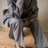 The 100% silk grey suit - Size 40/42