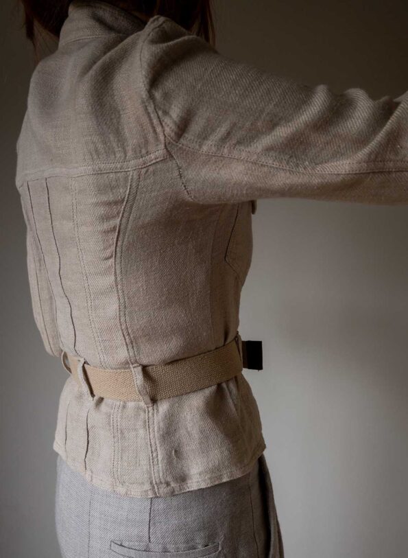 The 100% linen safari jacket - Size up to 34 - Image 5