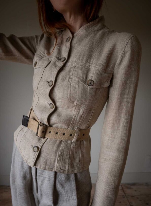 The 100% linen safari jacket - Size up to 34 - Image 6