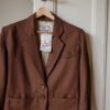 The hazelnut brown wool blazer - Size up to 42 - Image 2