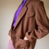 The hazelnut brown wool blazer - Size up to 42 - Image 5
