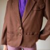 The hazelnut brown wool blazer - Size up to 42 - Image 4