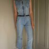 The light blue denim jumpsuit - Size up to 38