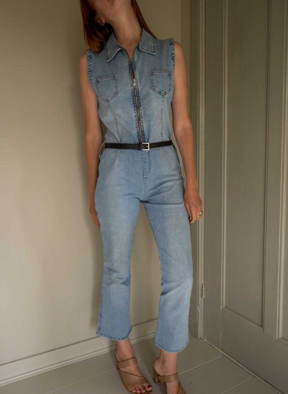The light blue denim jumpsuit - Size up to 38