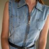 The light blue denim jumpsuit - Size up to 38 - Image 2