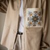 &II upcycled: The embroidered beige shirt - Size up to 42 - Image 10