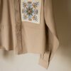 &II upcycled: The embroidered beige shirt - Size up to 42 - Image 3
