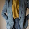 The blue silk blend double breasted blazer - Size up to 36 - Image 2