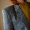 The blue silk blend double breasted blazer - Size up to 36 - Image 3