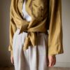 The olive green silk blouse - Size up to XL - Image 3