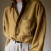 The olive green silk blouse - Size up to XL - Image 2