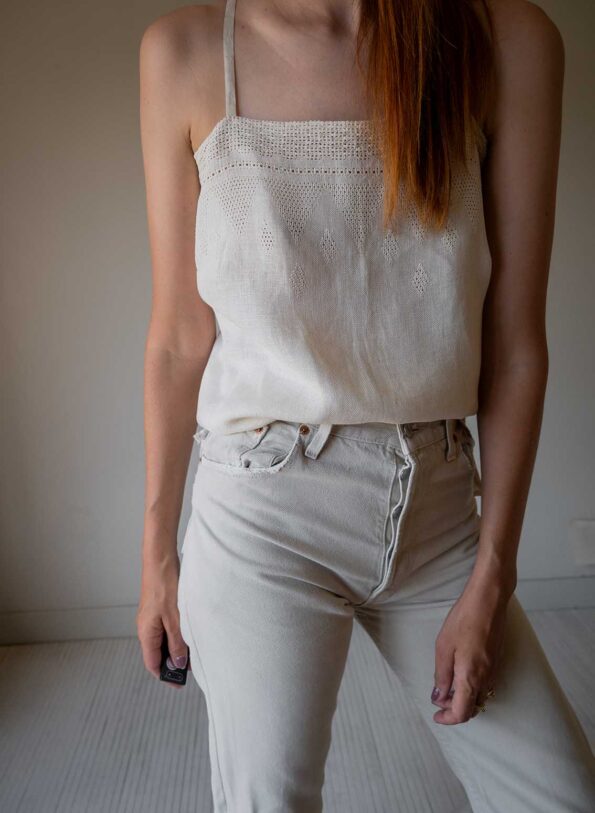 The handmade linen top - Size up to 36 - Image 7