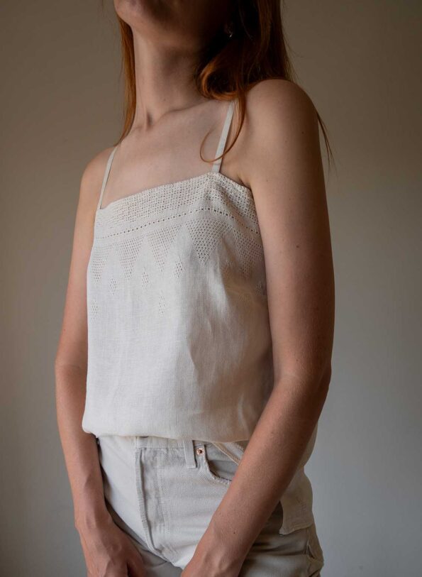 The handmade linen top - Size up to 36 - Image 2