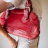The leather bright red bag - Image 3